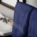 Egyptian Cotton Pile Plush Heavyweight Bath Towel Set of 2 - Navy Blue