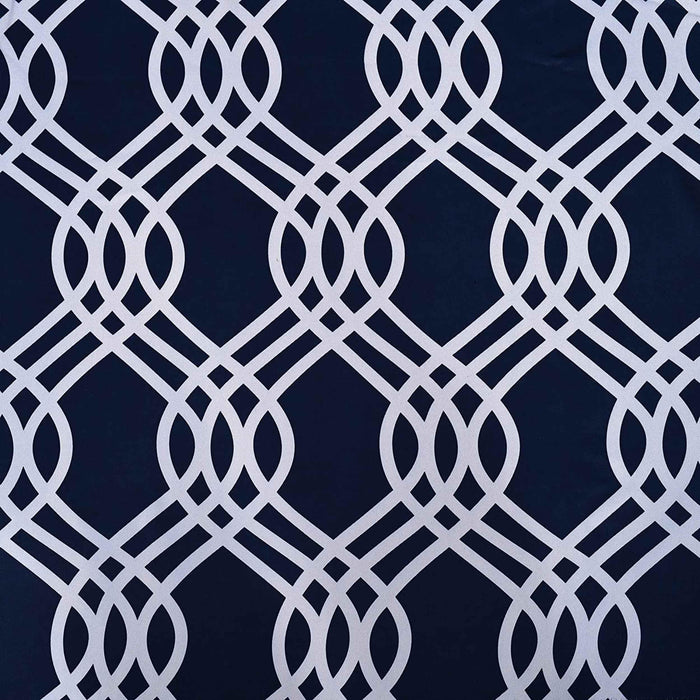 Ribbon Trellis Washable Room Darkening Blackout Curtain Panel Set