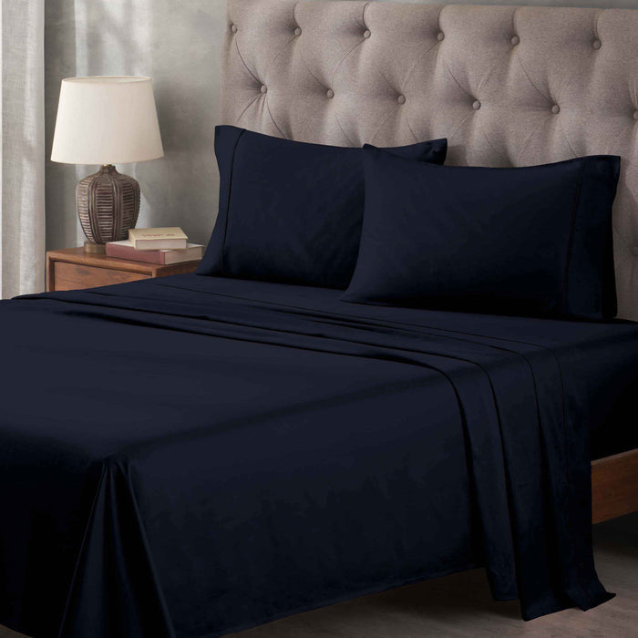 Egyptian Cotton 400 Thread Count Solid Deep Pocket Sheet Set