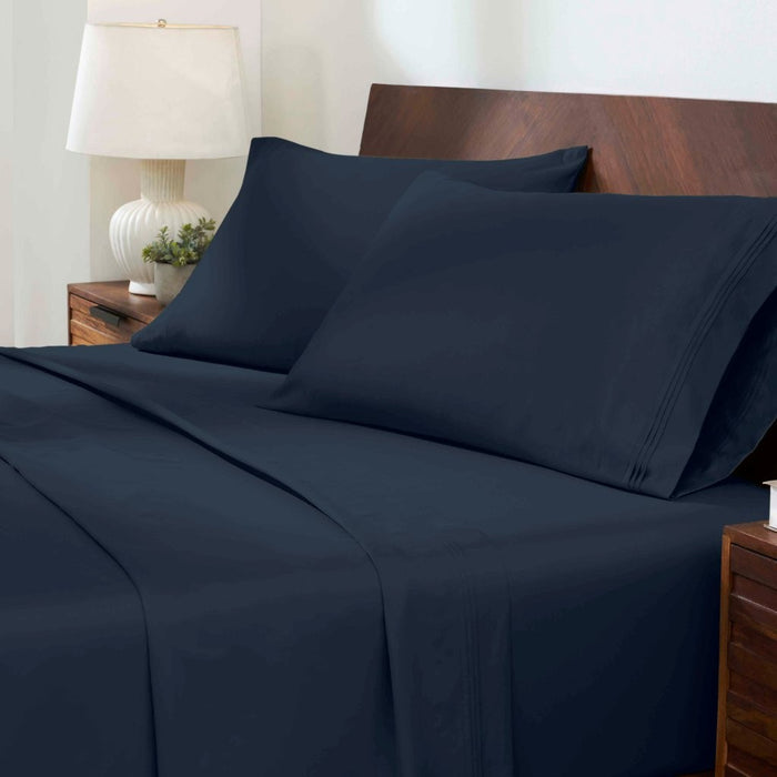 1000 Thread Count Egyptian Cotton Bed Sheet Set Olympic Queen