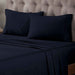 Egyptian Cotton 400 Thread Count Solid Deep Pocket Sheet Set - NavyBlue