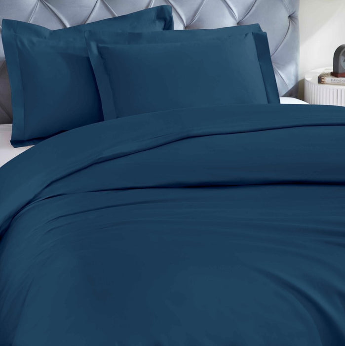 1200 Thread Count Egyptian Solid Cotton Duvet Cover Set