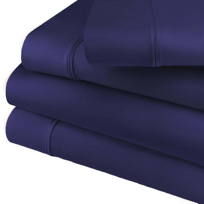 Solid 800-Thread Count Cotton Blend Deep Pocket Sheet Set