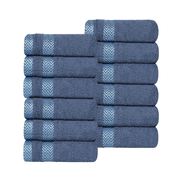 Hays Cotton Medium Weight Face Towel Washcloth Set of 12