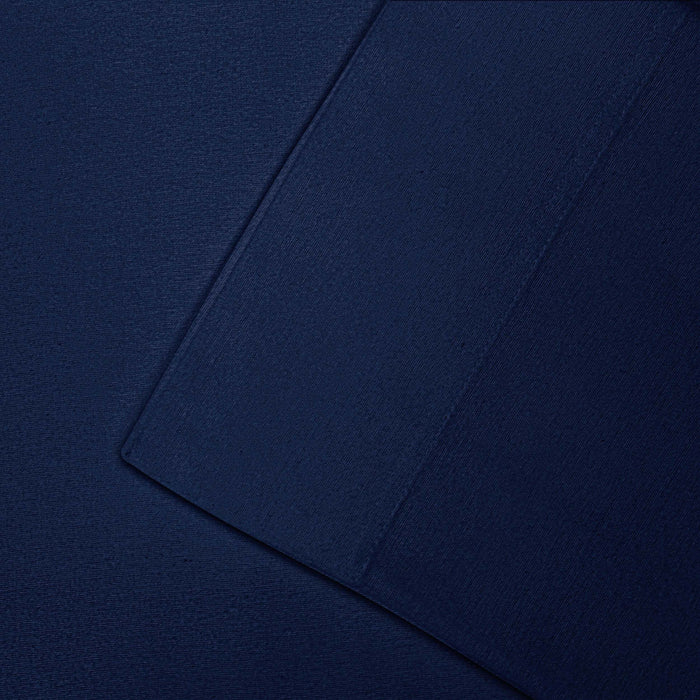 Cotton Flannel Solid 2 Piece Pillowcase Set - NavyBlue