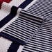 Cotton Striped Oversized 4 Piece Beach Towel Set - NavyBlue