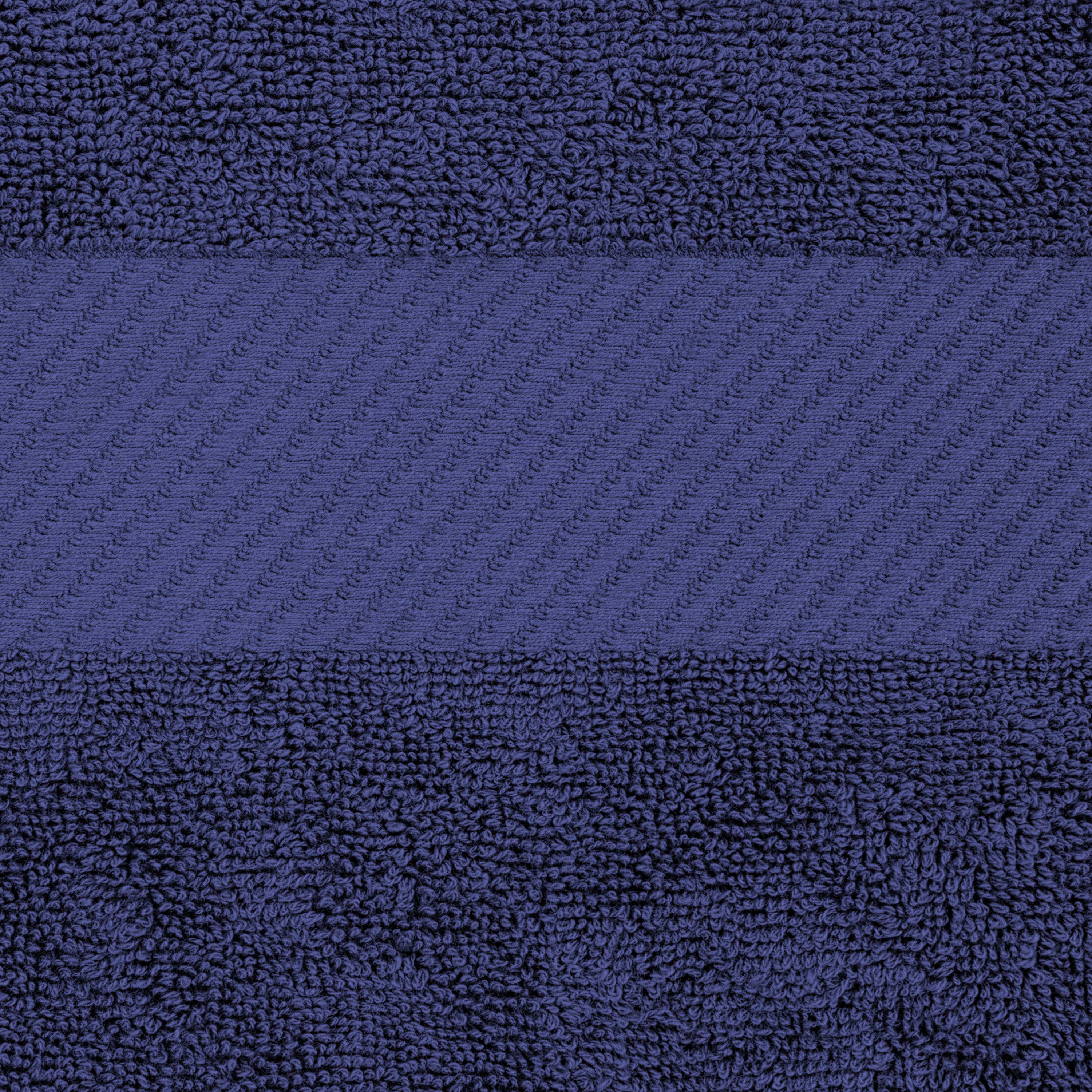 Kendell Egyptian Cotton 4 Piece Bath Towel Set with Dobby Border - Blue Nile Mills