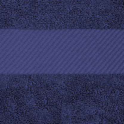 Kendell Egyptian Cotton 4 Piece Bath Towel Set with Dobby Border - Blue Nile Mills