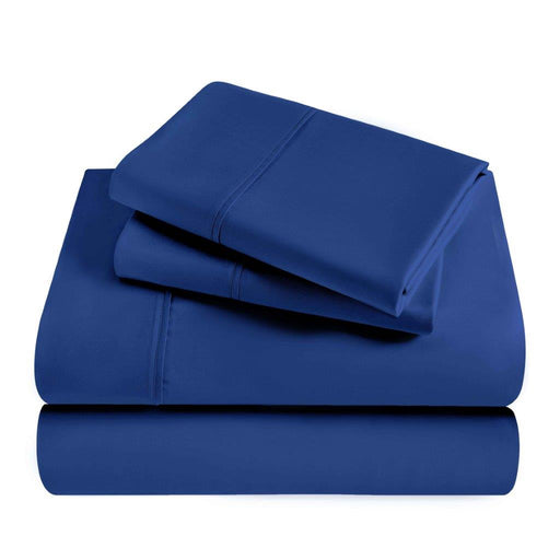 Modal from Beechwood 300 Thread Count Solid Deep Pocket Sheet Set - NavyBlue