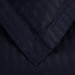 Egyptian Cotton 300 Thread Count Striped Duvet Cover Set - NavyBlue