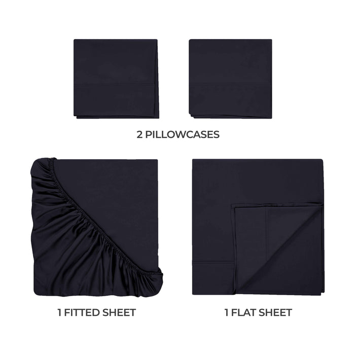 Egyptian Cotton 400 Thread Count Solid Deep Pocket Sheet Set