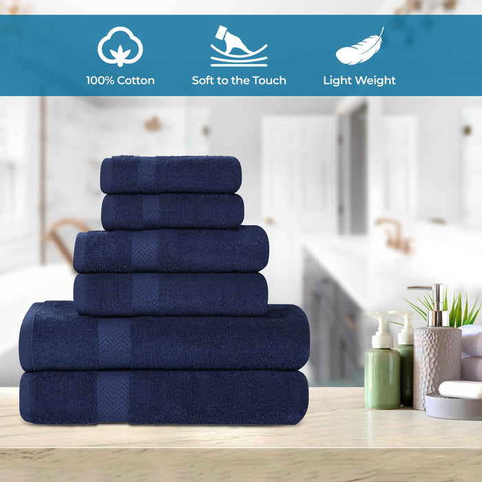 Frankly Eco Friendly Cotton 6 Piece Towel Set