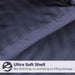 Reversible Striped Down Alternative Comforter - Navy Blue