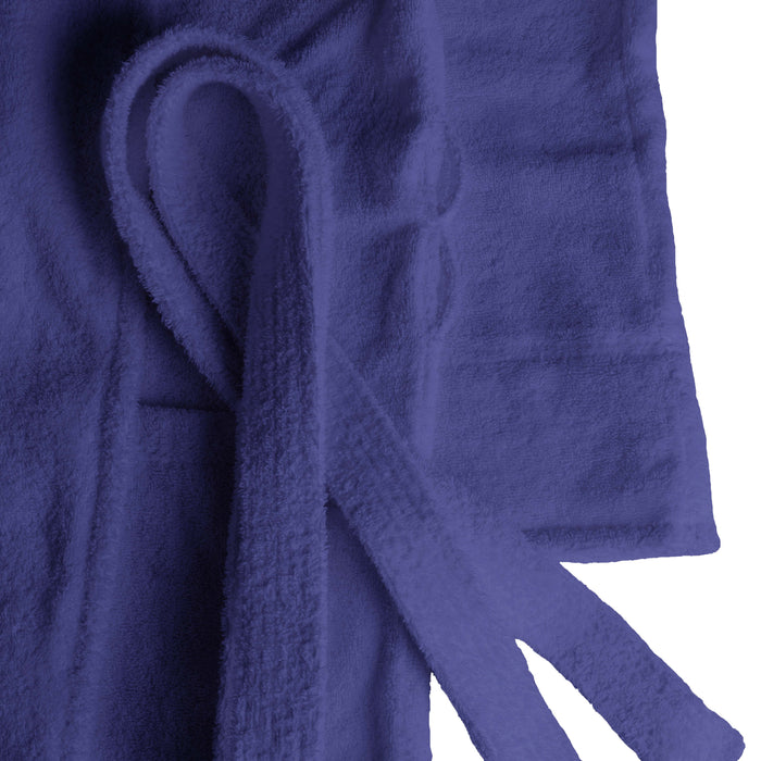 Classic Women's Bath Robe Turkish Cotton Bathrobe with Adjustable Belt