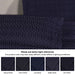 Remi Cotton Blend Jacquard Woven Geometric Fringe Bedspread Set - Navy Blue