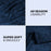 Diamond Flannel Fleece Plush Ultra Soft Blanket - Navy Blue