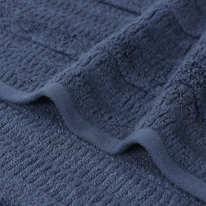 Mika Smart Twist Cotton Solid Vertical Ribbed Bath Towels, Set of 2 - Blue Nile Mills