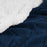 Reversible Jacquard Lattice Fleece Plush Sherpa Blanket