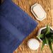 Egyptian Cotton Pile Plush Heavyweight Absorbent 6 Piece Towel Set - Navy Blue