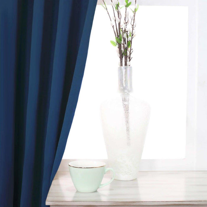 Solid Classic Modern Grommet Blackout Curtain Set