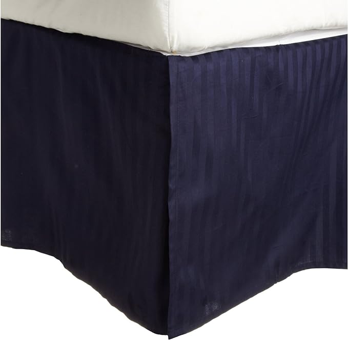 Egyptian Cotton 300 Thread Count Stripe Bed Skirt