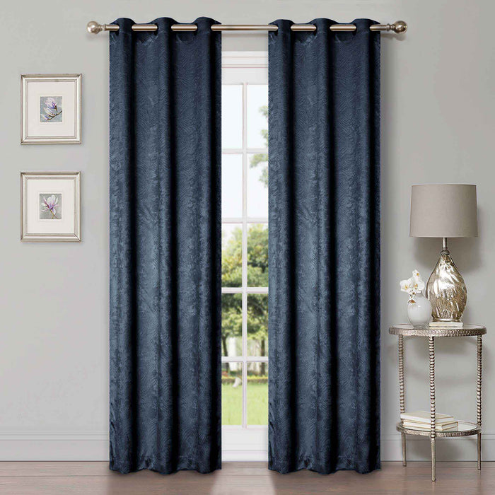 Waverly Modern Washable Room Darkening Blackout Curtain Panel Set