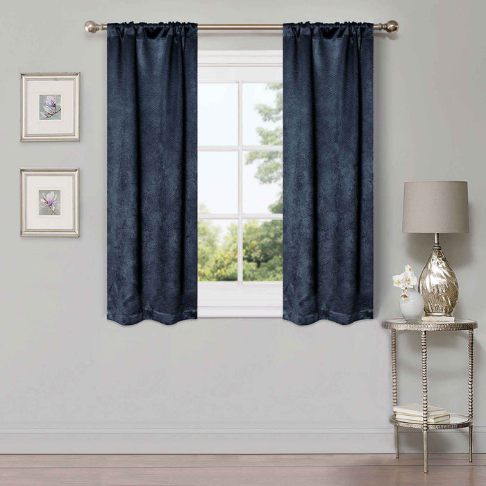 Waverly Modern Washable Room Darkening Blackout Curtain Panel Set