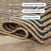 Braided Jute Reversible Handwoven Indoor Outdoor Area Rug - NavyBlue