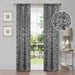 Leaves Room Darkening Blackout Curtain Panel Sets - NickelBlack