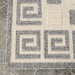 Geometric Greek Key Rug Indoor Outdoor Area Rugs - Cream