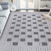 Geometric Greek Key Rug Indoor Outdoor Area Rugs - Grey