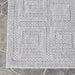 Geometric Greek Key Rug Indoor Outdoor Area Rugs - Grey