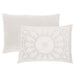 Traditional Medallion Cotton Blend Woven Jacquard Bedspread Set - OffWhite