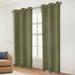 Solid Machine Washable Room Darkening Blackout Curtains, Set of 2 - Blue Nile Mills