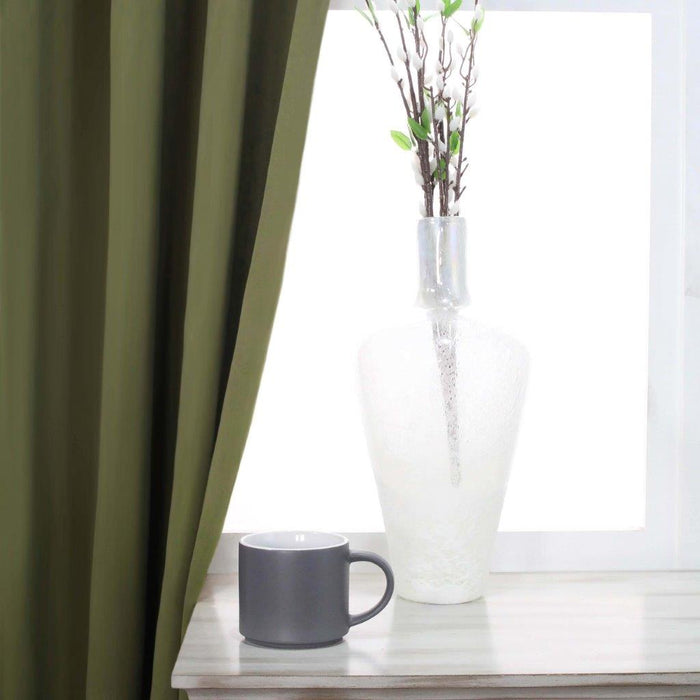 Solid Classic Modern Grommet Blackout Curtain Set