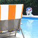 Cabana Striped Cotton Standard Size Towel / Chaise Lounge Chair Cover - Orange