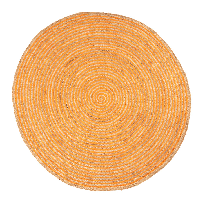 Braided Jute Reversible Handwoven Indoor Outdoor Area Rug - Orange