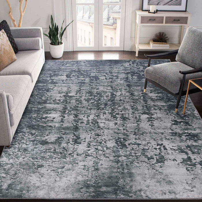 Modern Distressed Abstract Indoor Area Rug or Runner Rug
