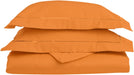 Unniko 800-Thread Count 100% Egyptian Cotton Gorgeous Embroidered Duvet Cover Set - Pumpkin