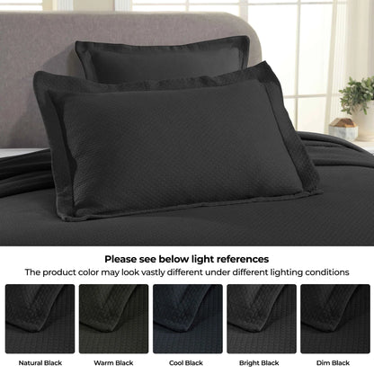 Jacquard Matelassé Cotton Diamond Solitaire Bedspread Set