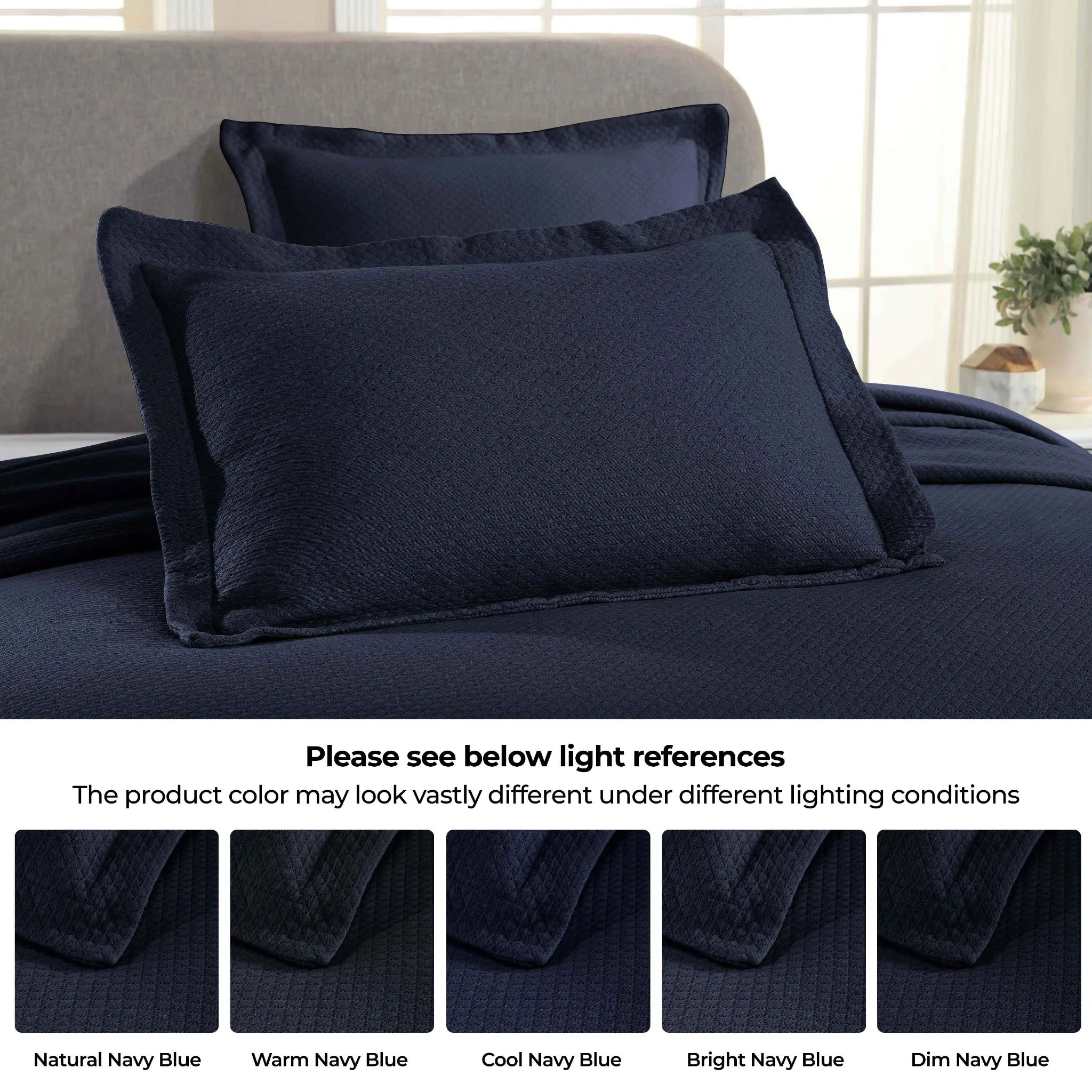 Jacquard Matelassé Cotton Diamond Solitaire Bedspread Set
