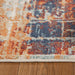 Palani Washed Abstract Indoor Area Rug or Runner - Rust/Cream