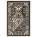 Paloma Contemporary Damask Floral Indoor Area Rug - Chocolate