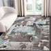 Pastiche Contemporary Floral Patchwork Indoor Area Rug or Runner Rug - Brown/Turquoise