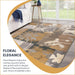 Pastiche Contemporary Floral Patchwork Indoor Area Rug or Runner Rug - Camel