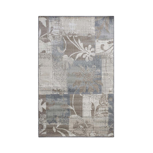 Pastiche Contemporary Floral Patchwork Indoor Area Rug or Runner Rug - Ivory