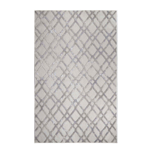 Paxson Geometric Diamond Lattice Indoor/Outdoor Area Rug - Slate