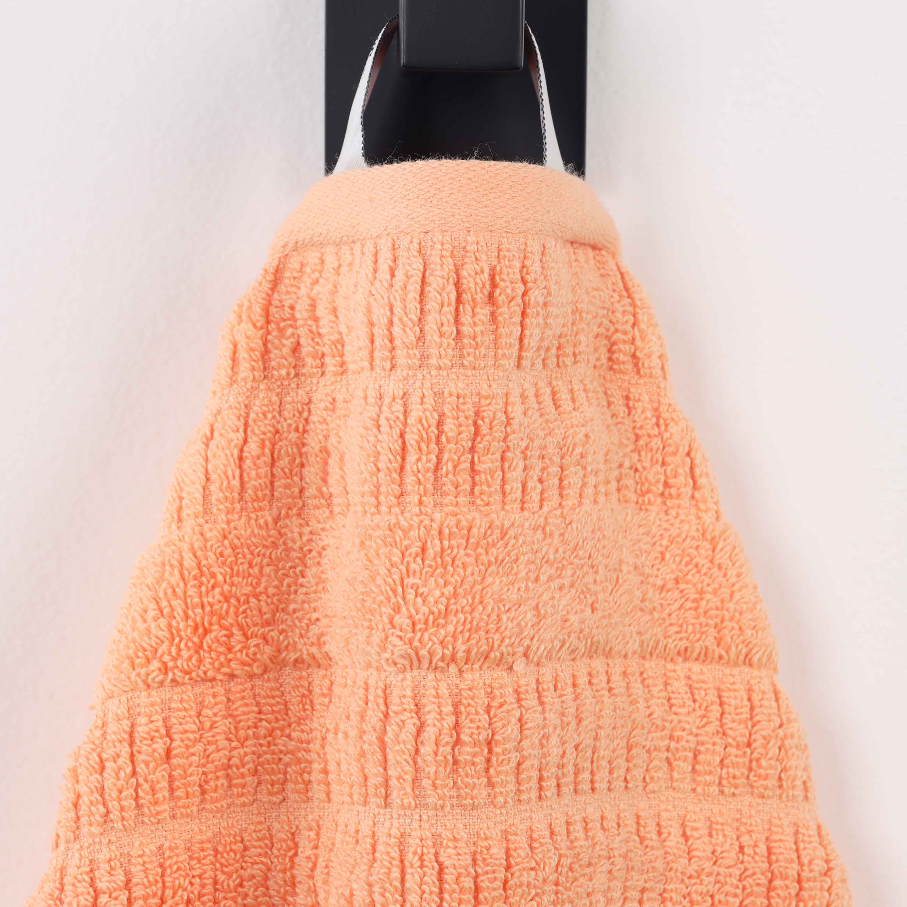 Mika Smart Twist Cotton Solid Vertical Ribbed Bath Towels, Set of 2 - Blue Nile Mills