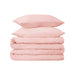 Egyptian Cotton 700 Thread Count Solid Duvet Cover and Pillow Sham Set -  Pink