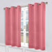 Solid Machine Washable Room Darkening Blackout Curtains, Set of 2 - Pink